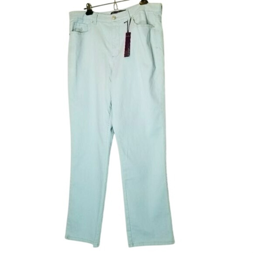 Gloria Vanderbilt Amanda Jeans Women's 16 Light Blue Heritage Fit Tapered Leg